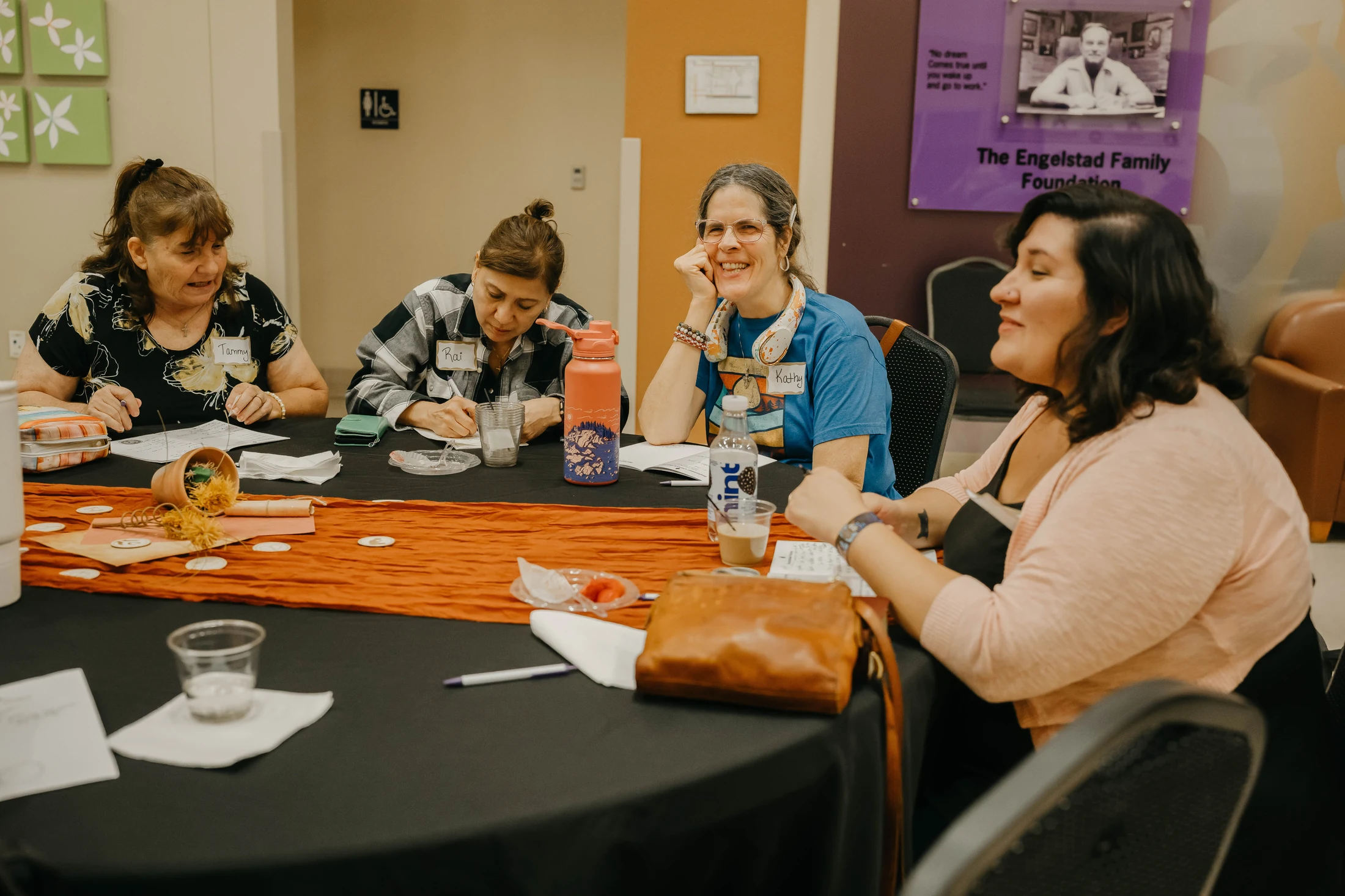 Women connecting around the table at Avenue Church