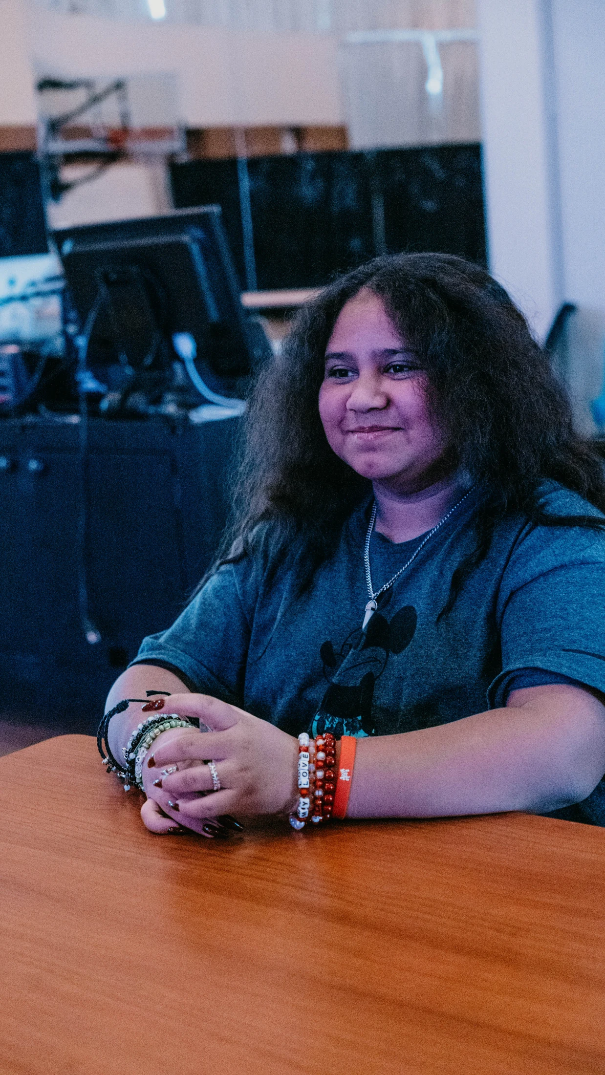 A student at an Avenue Youth gathering