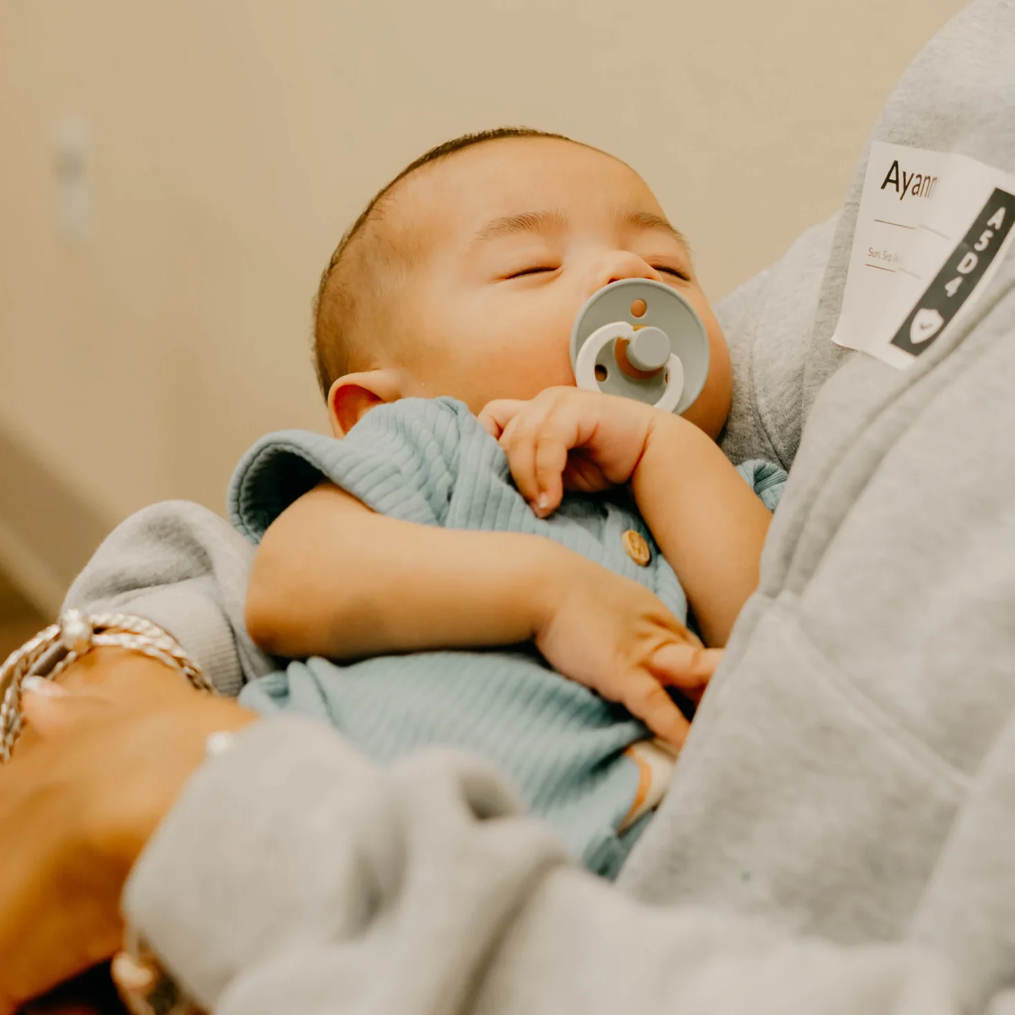 A baby being cared for at Avenue Church