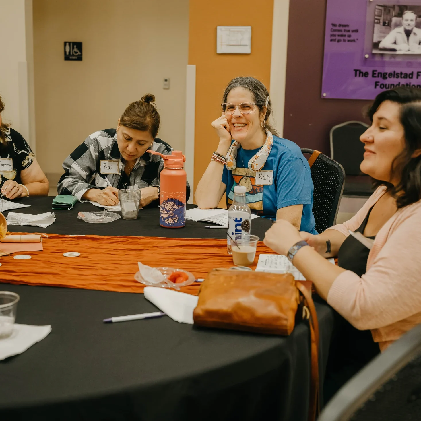 Women connecting around the table at Avenue Church